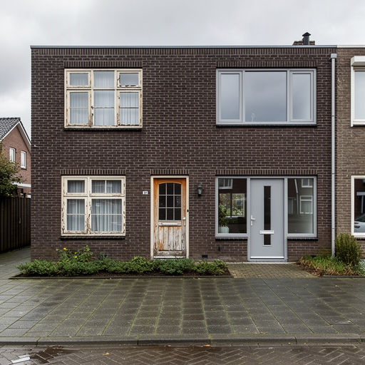 Witte kunststof kozijnen met HR++ isolatieglas in een jaren '60-woning